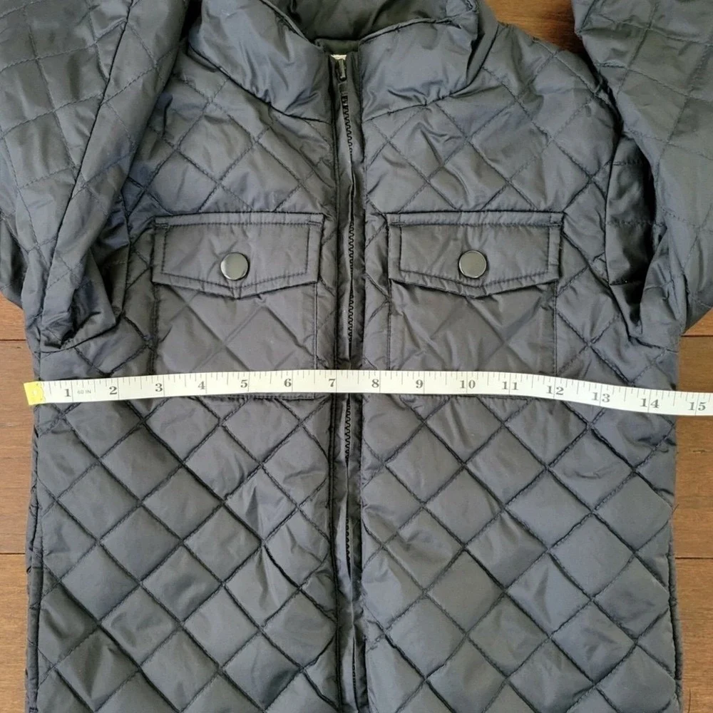 Gymboree Quilted Zip-Up Insulated Lightweight Jacket Navy Blue Size XS (3/4)